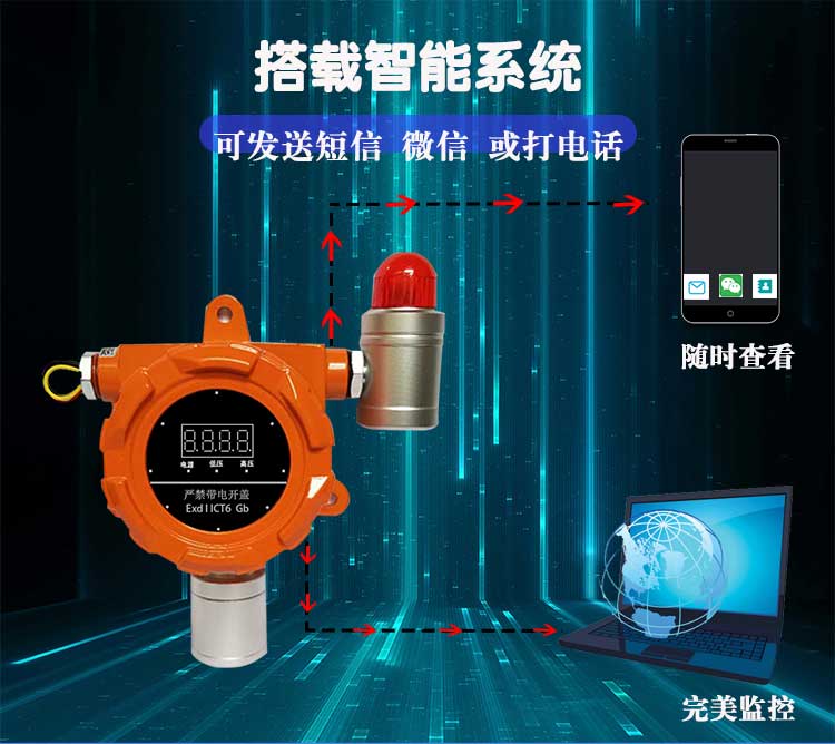 Gas detector, sulfur fluoride gas alarm, hydrogen fluoride concentration detection alarm, sound and light alarm