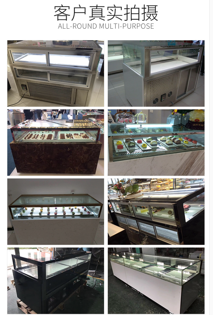 KINGDOM Jincheng 1.5-meter curved corner cake salad display cabinet commercial refrigerated air cooled new