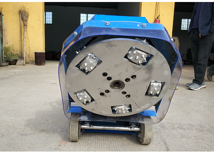 Electric concrete floor milling machine, gasoline diesel cement road surface planer, high-speed rail bridge deck chiseling, roughening and polishing