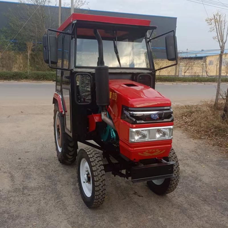 Ruichen 15 horsepower mini tractor single cylinder belt transmission small four-wheel drive