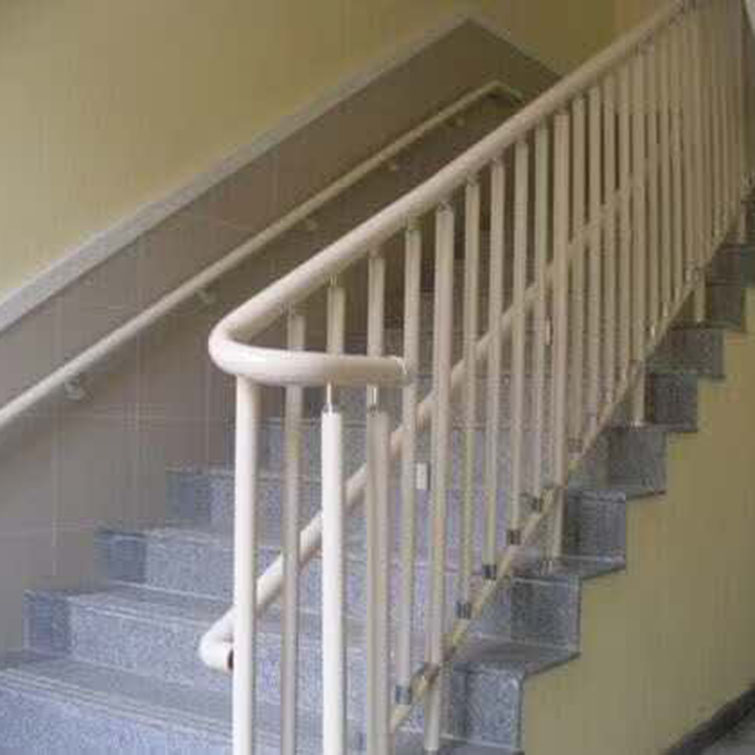 Hospital school staircase resin handrail balcony carbon steel column anti climbing guardrail