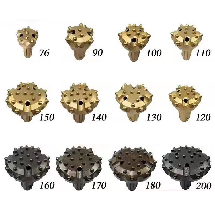 Mining underground tunnel engineering can process customized down-hole drill bits, drilling down-hole drill bits