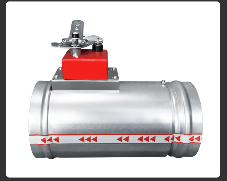 Galvanized material manual reset fire valve, check valve fusing and closing signal feedback 70 degrees and 280 degrees