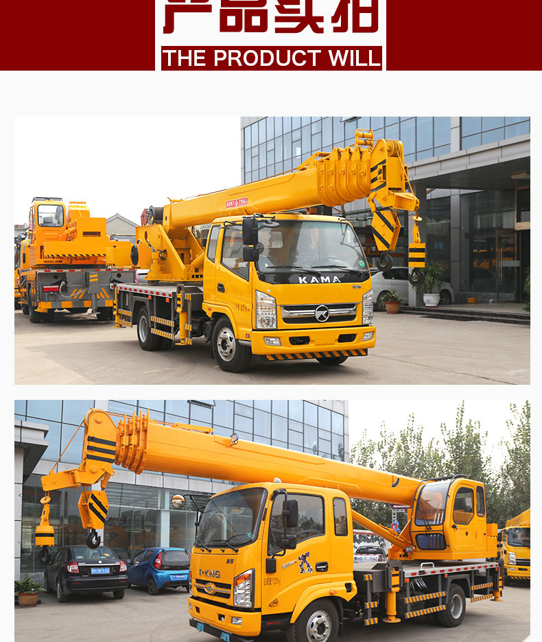 Blue brand truck cranes for urban and rural construction, multiple types of cranes available