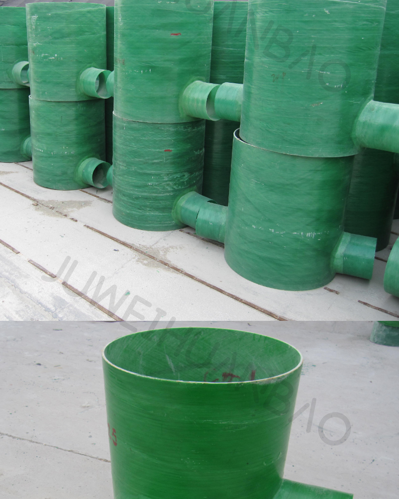 FRP drop well closure well resin square observation sewage pipe well community drainage land DN400-1000