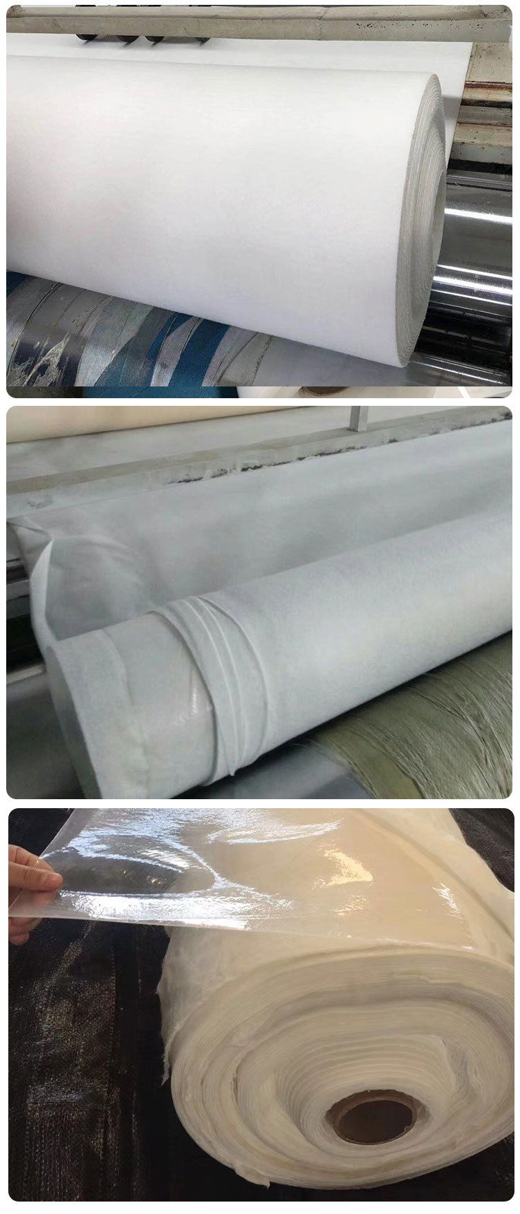 Lingjian National Standard Composite Geomembrane Waterproofing Two Cloths and One Membrane Artificial Lake Anti seepage Membrane for Reservoir Customizable