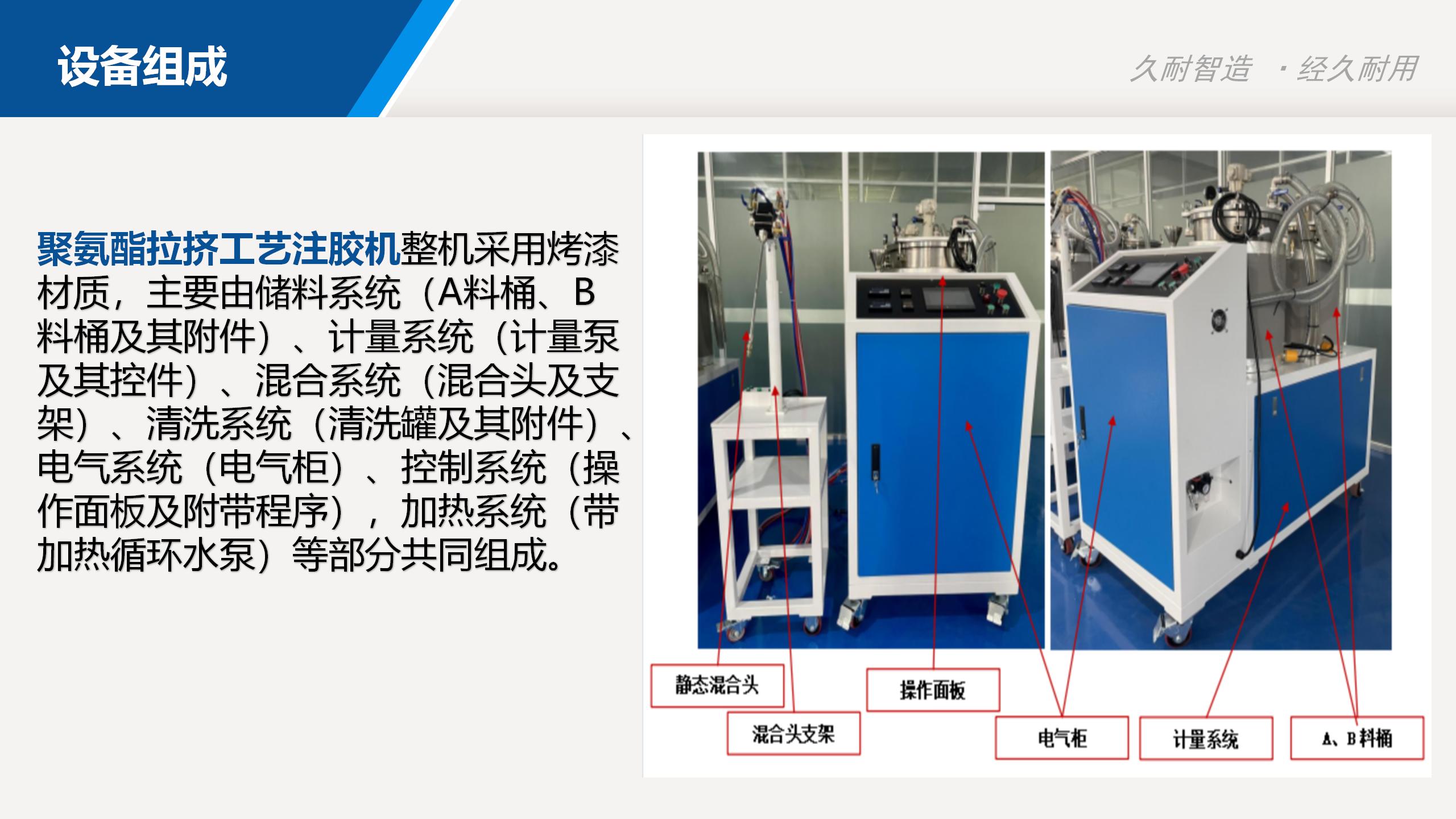 Polyurethane solar photovoltaic frame extrusion profiles, two-component resin extrusion cable tray glue injection machine