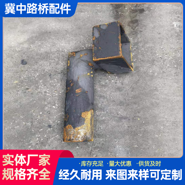 Bridge cast iron drainage hole, rectangular drainage pipe, circular drainage square opening, square drainage iron pipe, drainage pipe manufacturer