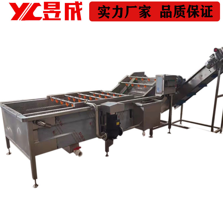 Mesh belt conveyor Yucheng customized water tank elevator food grade water cooling conveying assembly line