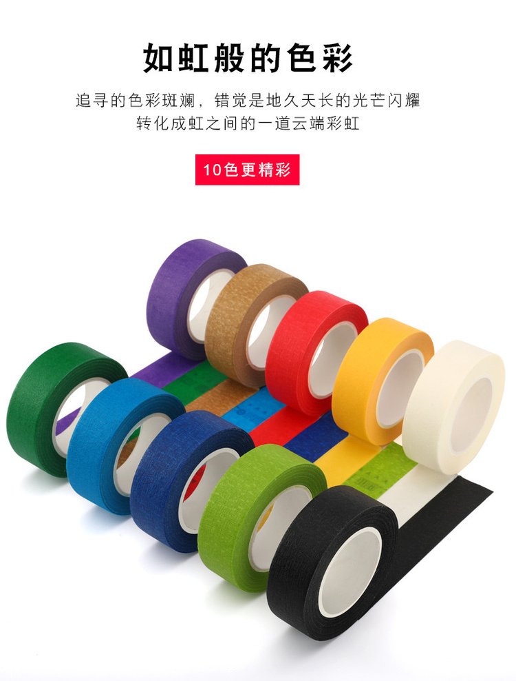 Color masking tape paint masking fixed no residue printed circuit board drilling bonding support customization