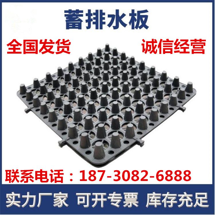 塑料蓄水排水板工厂小区花园种植绿化屋顶绿植块状储水滤水通水板