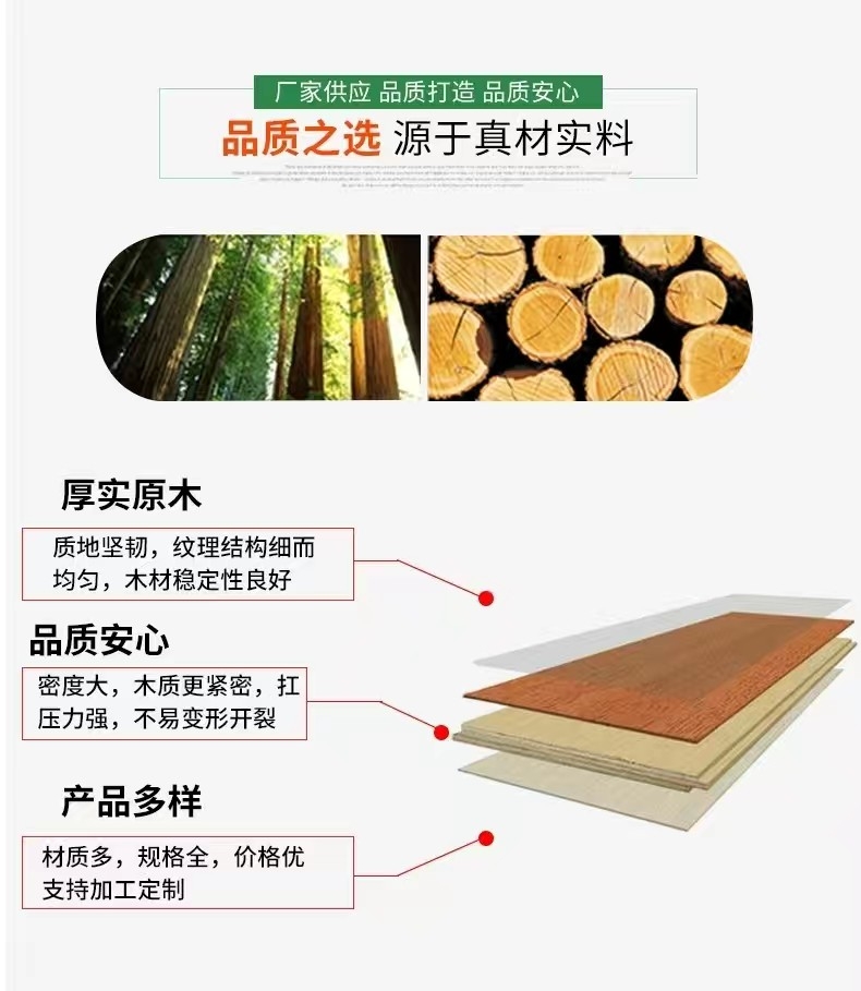 Construction board, woodworking board, bridge beam board engineering, wooden square specification board, various specifications and sizes, single electrical connection