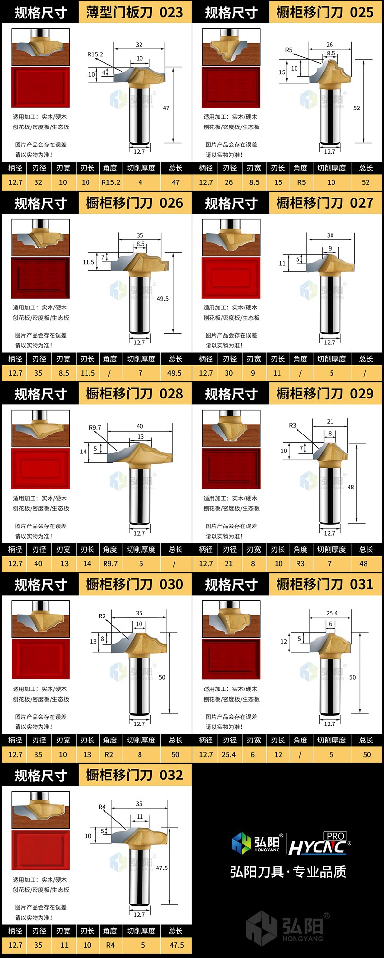 Engraving machine cutter, cabinet door panel carving cutter, woodworking lace cutter, door frame moving door cutter, density board step milling cutter