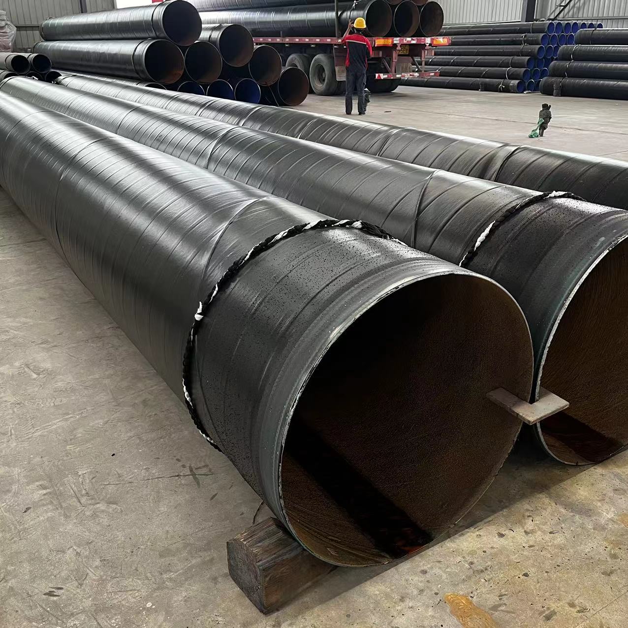 3PE anti-corrosion steel pipes for natural gas transmission, 3-layer polyethylene GB/T23257-2017, customized production according to demand