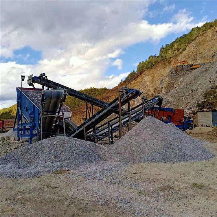 Stone line ore crushing equipment, mobile crushing sand making machine, large diameter heavy hammer crusher, Guangxin Machinery