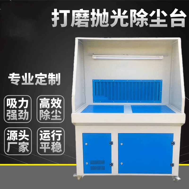 Dust collection equipment, hardware polishing table, polishing and dust removal workbench, movable Jubang