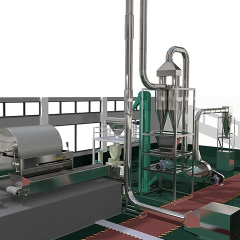 Non precipitation cassava potato starch processing equipment