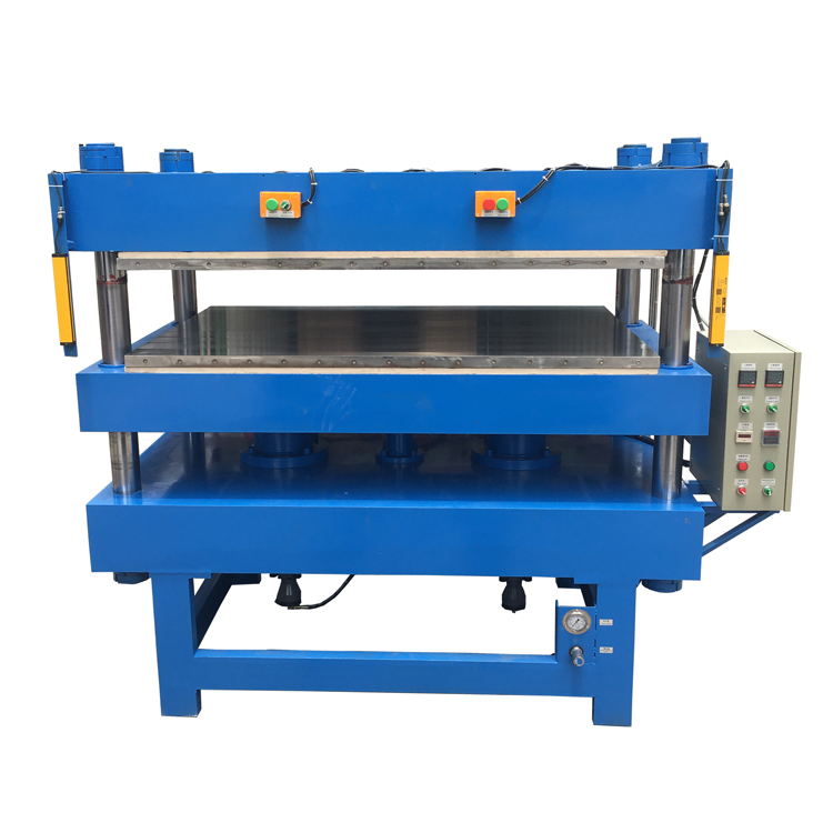 Silicon rubber vulcanization machine front top automatic mold opening small vulcanization equipment 63T sliding plate silicone trademark machine