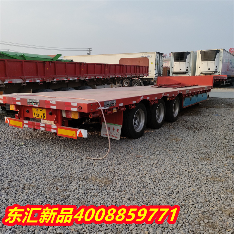 Purchase and sales of 17-meter-5 low flatbed semi-trailers, 13-meter-75 flatbed trailers, large cargo transportation semi-trailer trucks