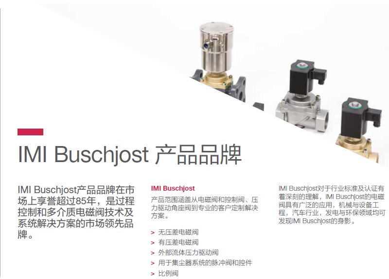 Baoshuo BUSCHJOST brass two-way solenoid valve 8536200915102400 original special sales