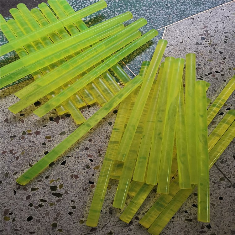 PU Uni Stick Polyurethane Stick Yellow Cow Rib Stick Solid Rubber High Elastic, Wear Resistant, and Shock Absorbing