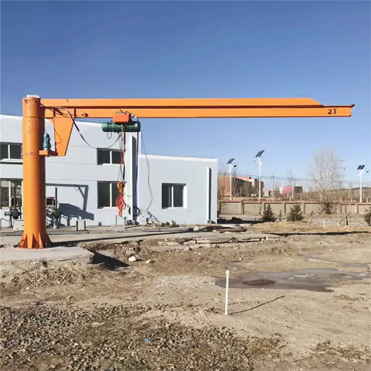 Railway freight station cantilever crane Industrial electric mobile column cantilever crane