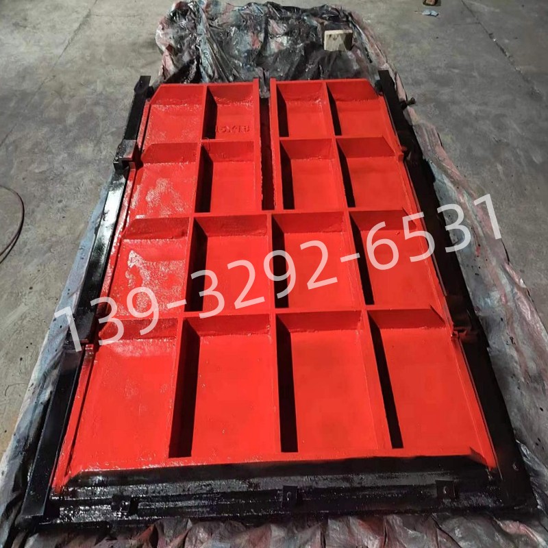 Cast iron square gate with hoist pump station, dam channel, hydraulic and electric channel, small-scale customization