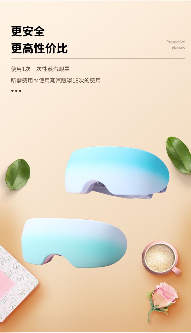 Honghe Eye Protector He-A15 Gradual Multicolor Atomized Steam Eye Moisturizer Hot compress for dry eye fatigue and eye hydration