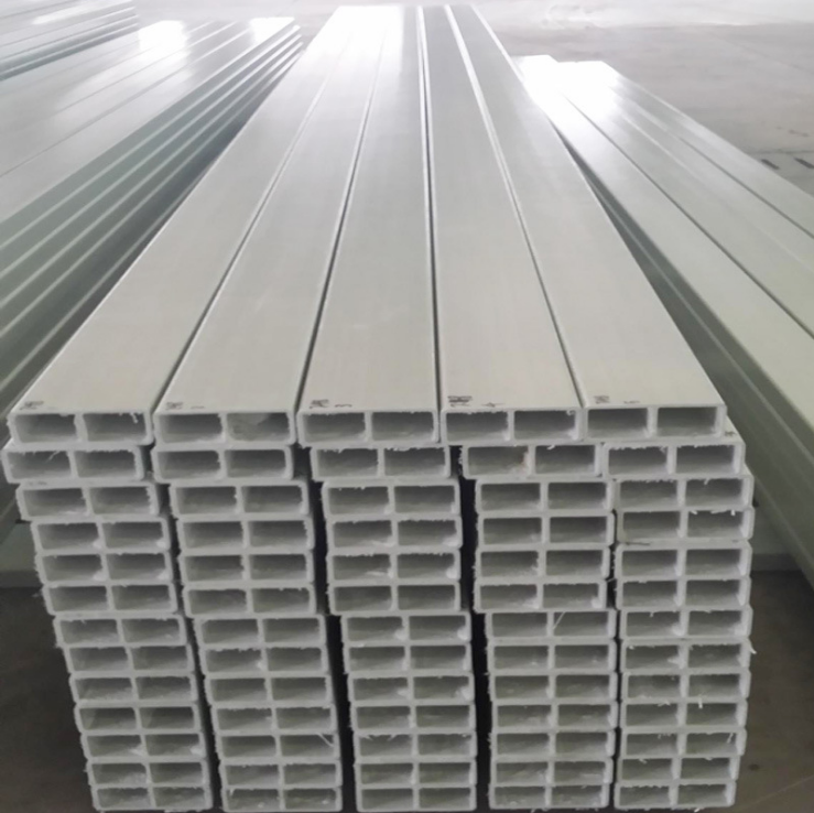 Yimin Supply Factory Roof Support Beam, Glass Fiber Reinforced Plastic Purlin, Anticorrosive Japanese Pipe, Flat Pipe, Rectangular Pipe