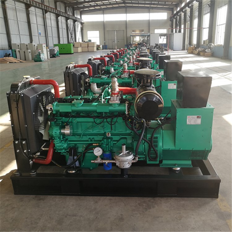 Blue light power supply biogas generator set, low-noise breeding industry, 50kw environmentally friendly gas generator