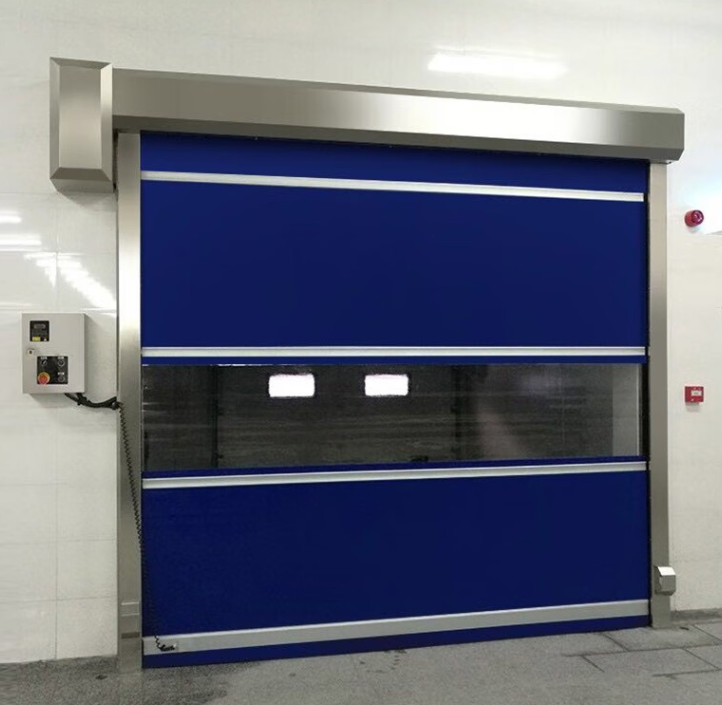 Food fast Roller shutter factory automatic induction lifting switch fast door factory wholesale color customization