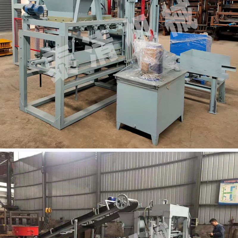 Fully automatic hydraulic block forming machine, construction waste recycling brick production equipment, complete set of cement brick making machine