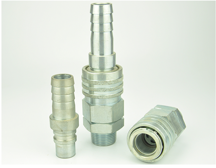 Air duct pneumatic quick connectors are processed and customized in various specifications by our own factory, with GKSG40-304 high flow rate