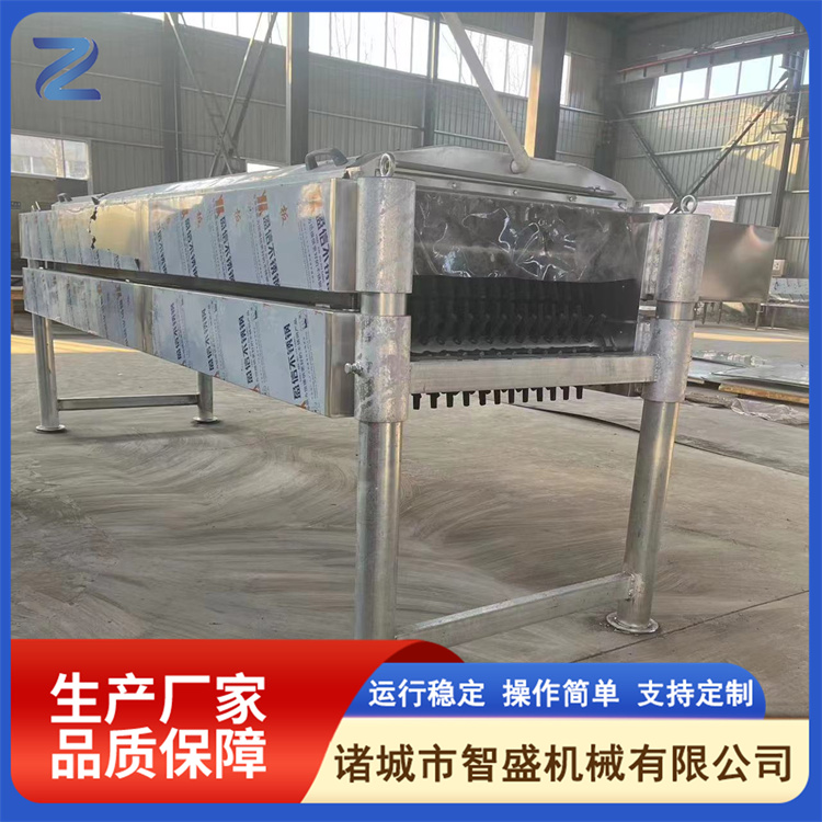 Horizontal hair removal machine Large white striped chicken hair removal equipment Slaughtering meat chicken meat duck hair removal machine