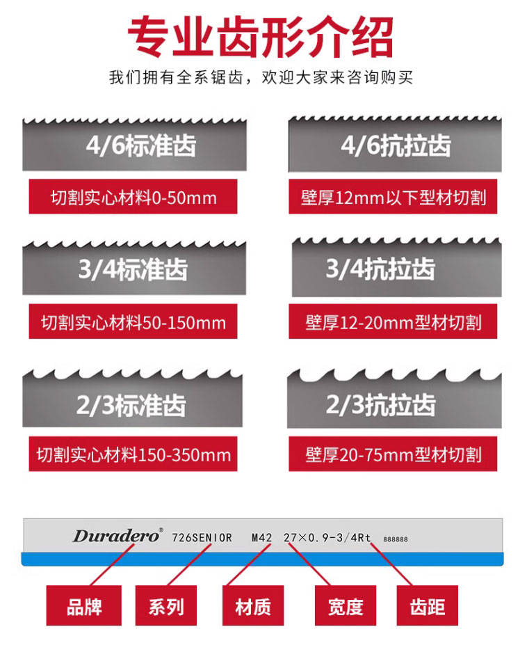 RUIC Ruichi M42 Bimetal Band Saw Blade Imported Cutting 3505 Electric High Speed Machine Blade Steel 4115