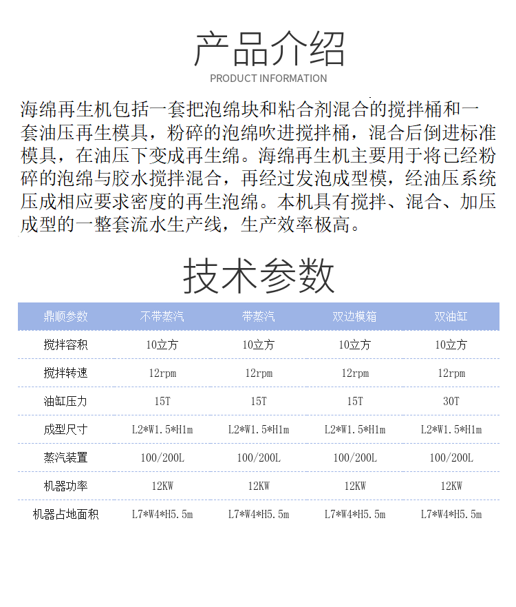 Dingshun Regenerated Sponge Foam Machine Sponge Regeneration Equipment Production Line Waste Sponge Recycling and Reuse Fast Forming