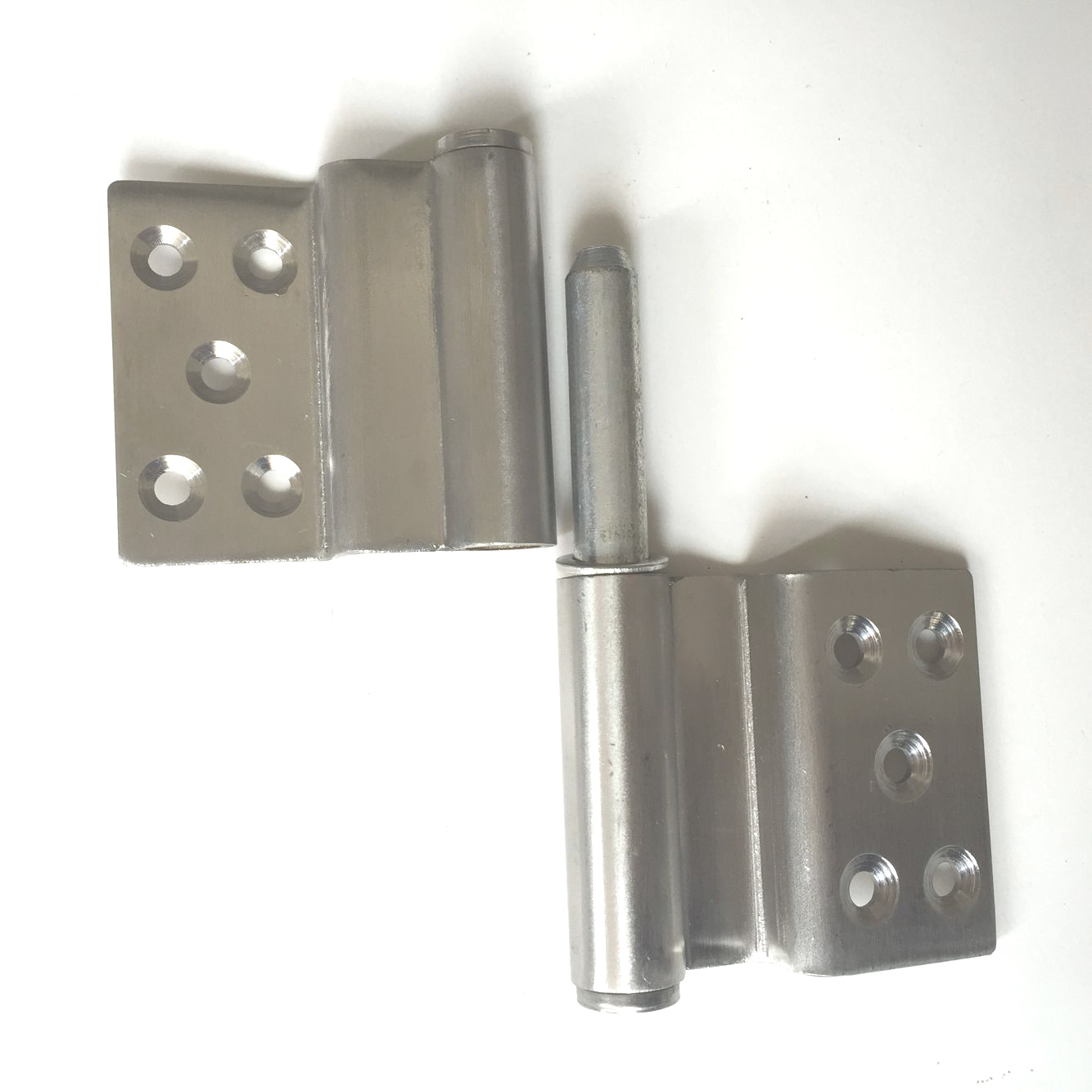 4-hole bent flag shaped hinge stainless steel 201 flag shaped furniture cabinet fireproof door hinge