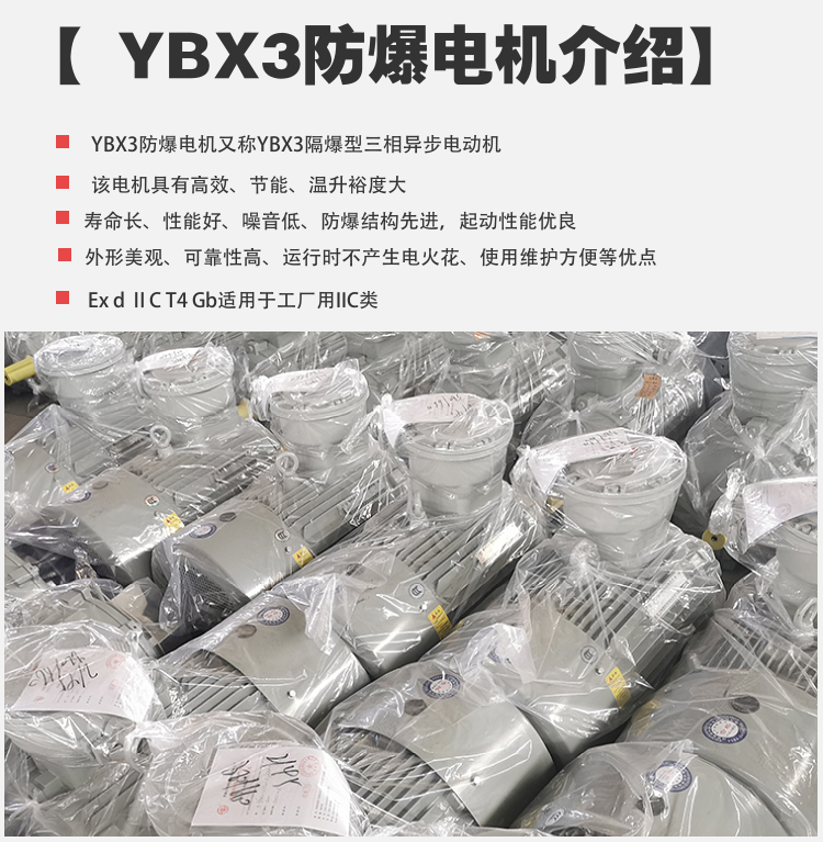 Explosion-proof three-phase asynchronous explosion-proof motor YB3/YBX3-355L-6-250KW Exd Ⅱ BT4 horizontal and vertical