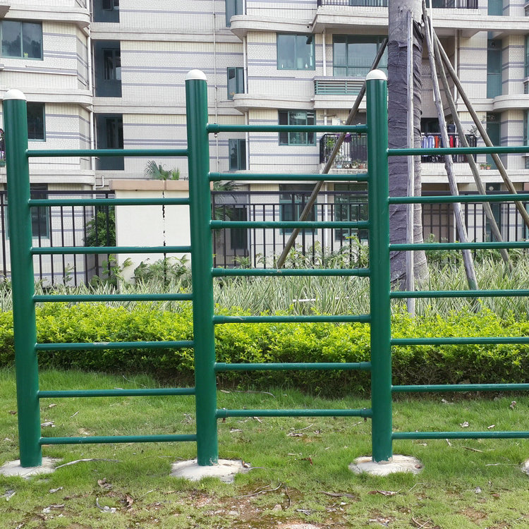 School sports equipment Uneven bars rib wooden frame combination path high school sports equipment manufacturer installation