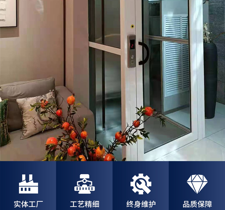 Xingwen Elevator 9th Floor Household Elevator Price Xingwen Household Villa Elevator Household Manual Door Sightseeing Elevator Door Installation