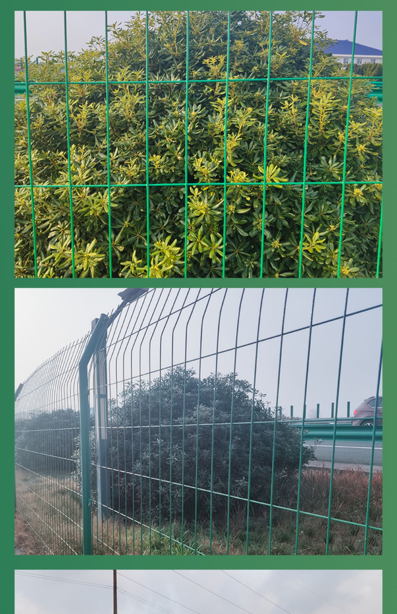 Yining Bilateral Wire Fence 1.8-meter-high Green Wire Fence Frame Protection Fence Surrounded by Mountain Enclosures