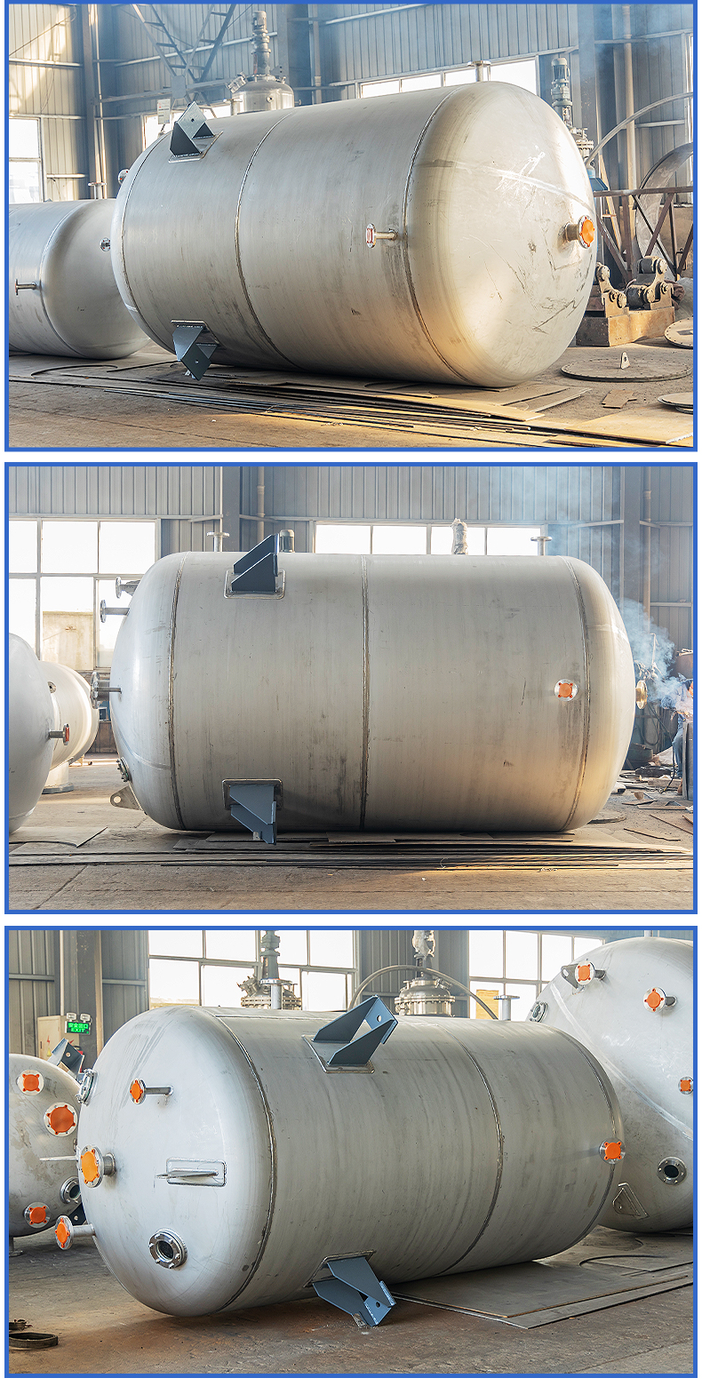 Stainless steel receiving tank, 304 storage tank, container, food and chemical storage tank, basket, shipped by Boer manufacturer