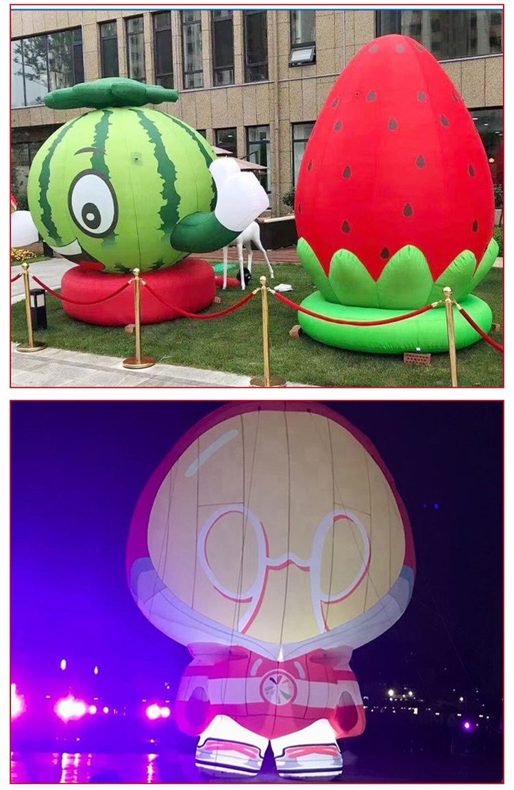 【 Fruit Inflatable Model 】 Watermelon, Pear, Pineapple Inflatable Model Agricultural and Byproduct Exhibition Walking Cartoon