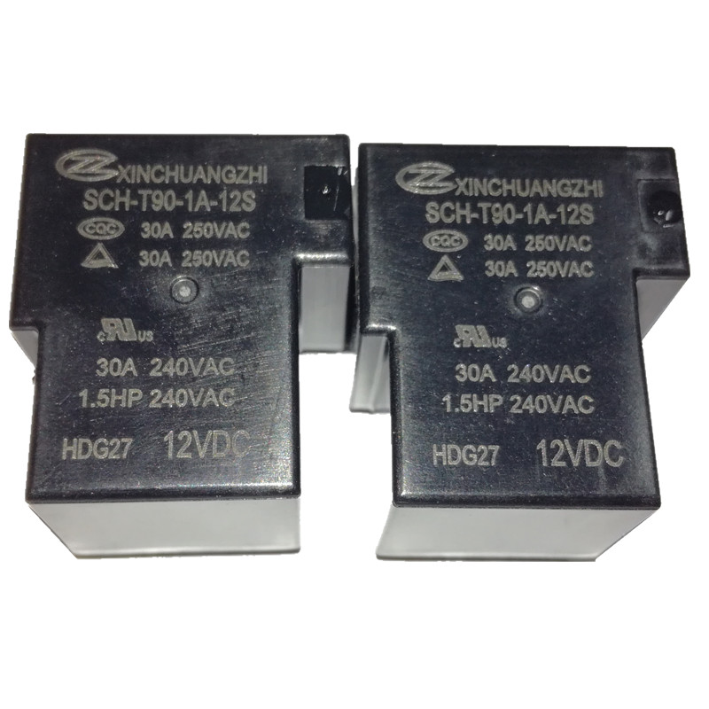 Xinchuangzhi Relay SCH-T90-1A-12S One set of normally open 30A four pin 12V automotive relay