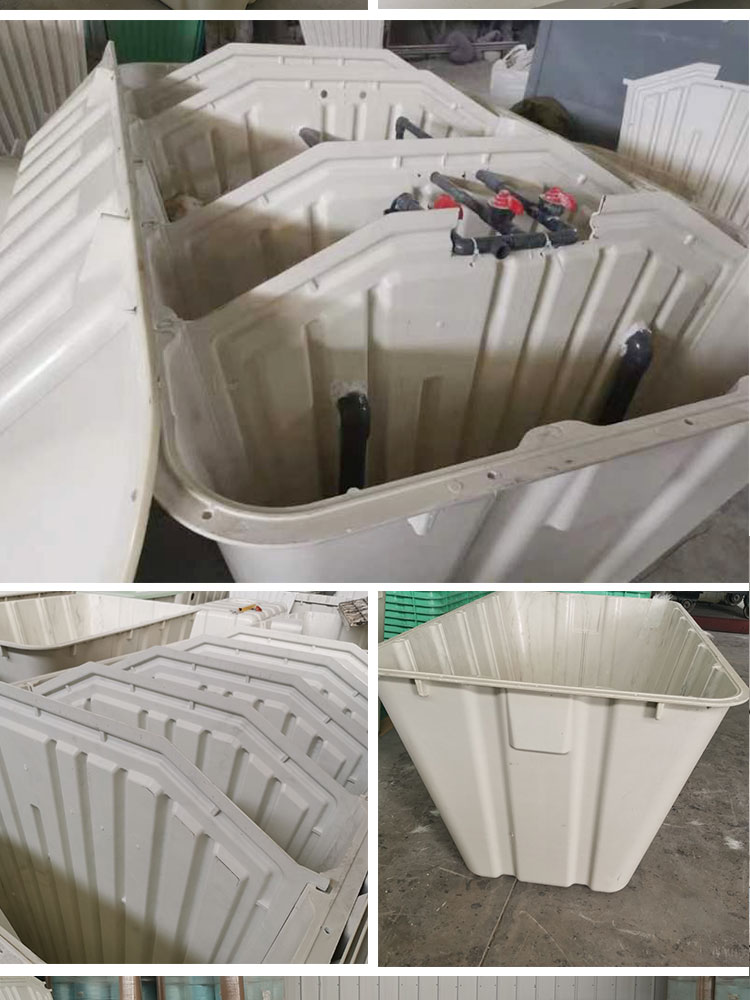 Liwei FRP double weng bucket Septic tank triple molded oil separator