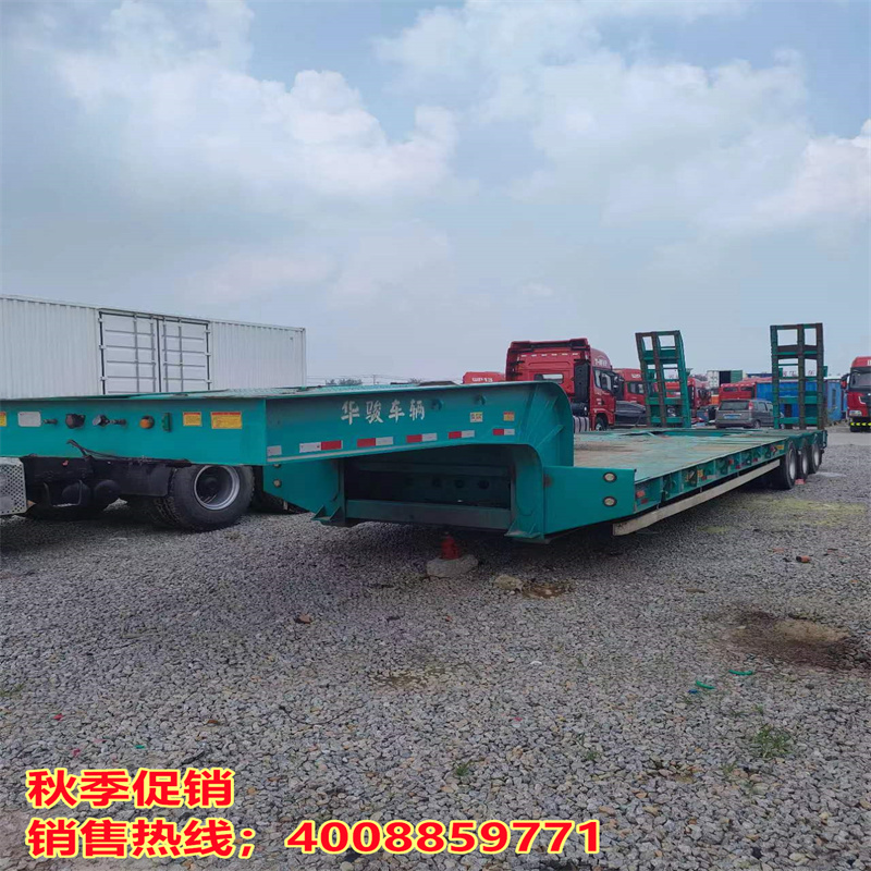 Sale of second-hand 13 meter 75 spring ladder excavator for transportation of semi trailer 11 meter 5 hydraulic hook plate