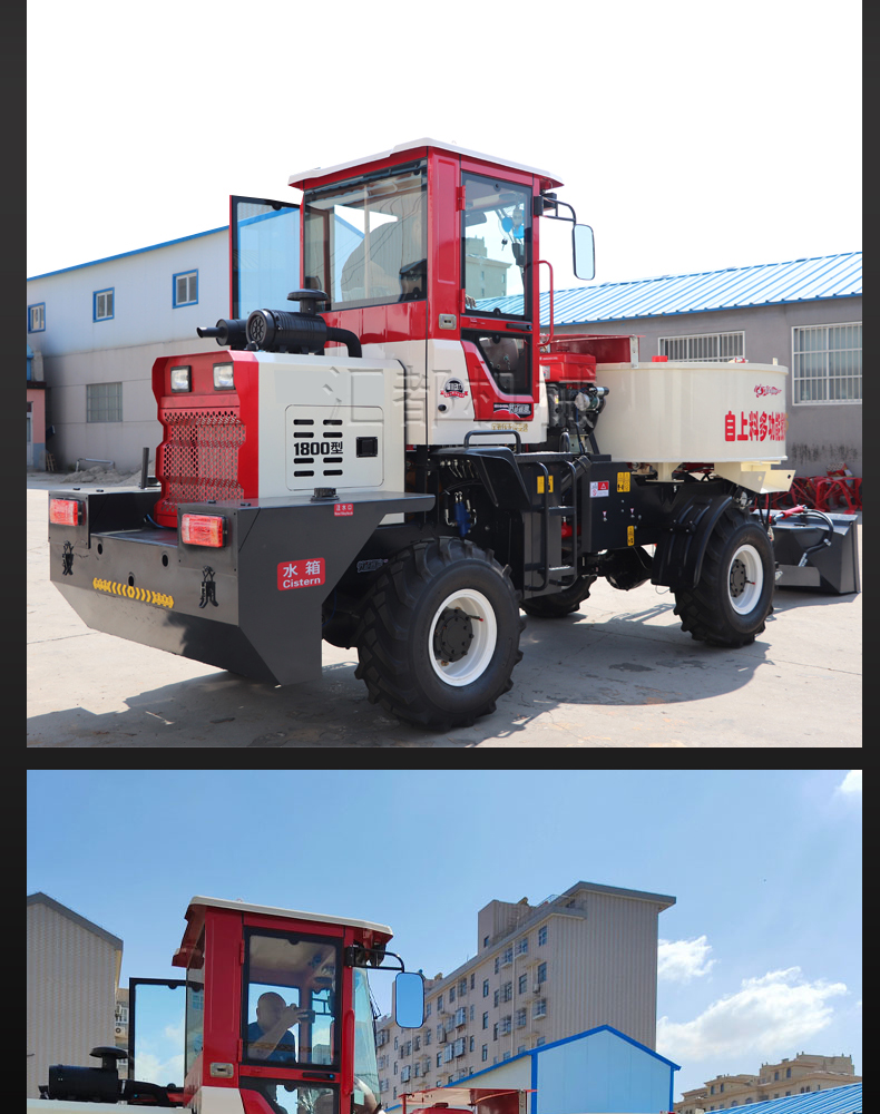 Fully automatic and multifunctional self loading concrete mixer truck, 2 square concrete mixing tank truck, mobile cement