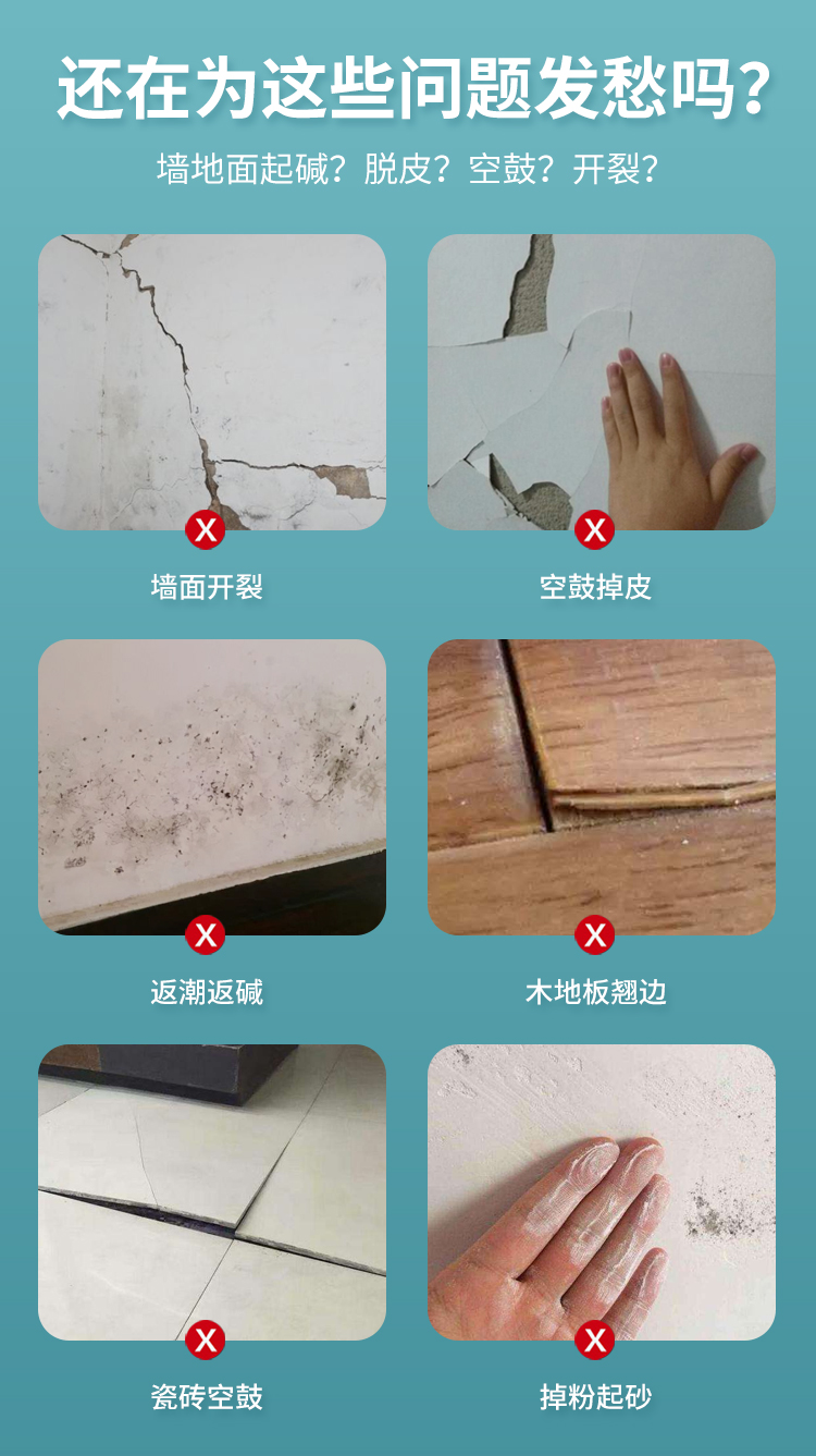 Wall fixing interface agent: Alkali resistant and moisture-proof ground strengthening agent for household interior wall and ground treatment