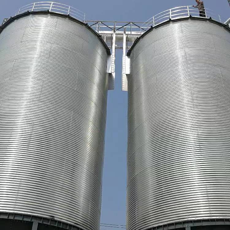 Kangcheng Galvanized Grain Steel Plate Warehouse 1500T Soybean Vertical Silo Batch Supply Steel Plate Grain Warehouse Carefully Manufactured