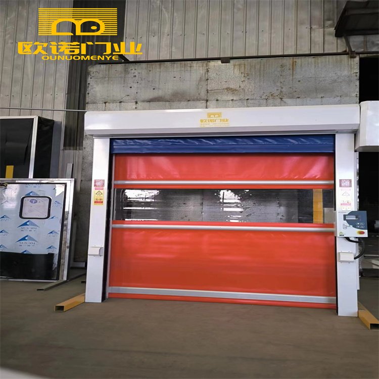 High strength soft insulation fast rolling shutter door transparent visible window PVC soft curtain fabric fixed type